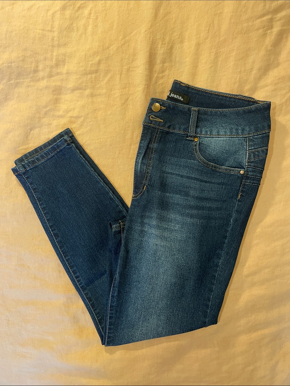 d. jeans Dark Blue Skinny Women's Jeans Size 12P
